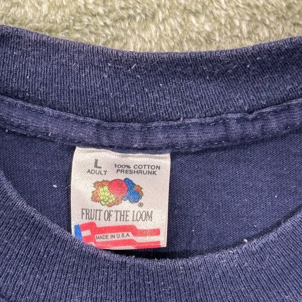 Vintage‎ T-Shirt, Crazy For You Musical, mens Size L, Single Stitch, Blue - Picture 2 of 8